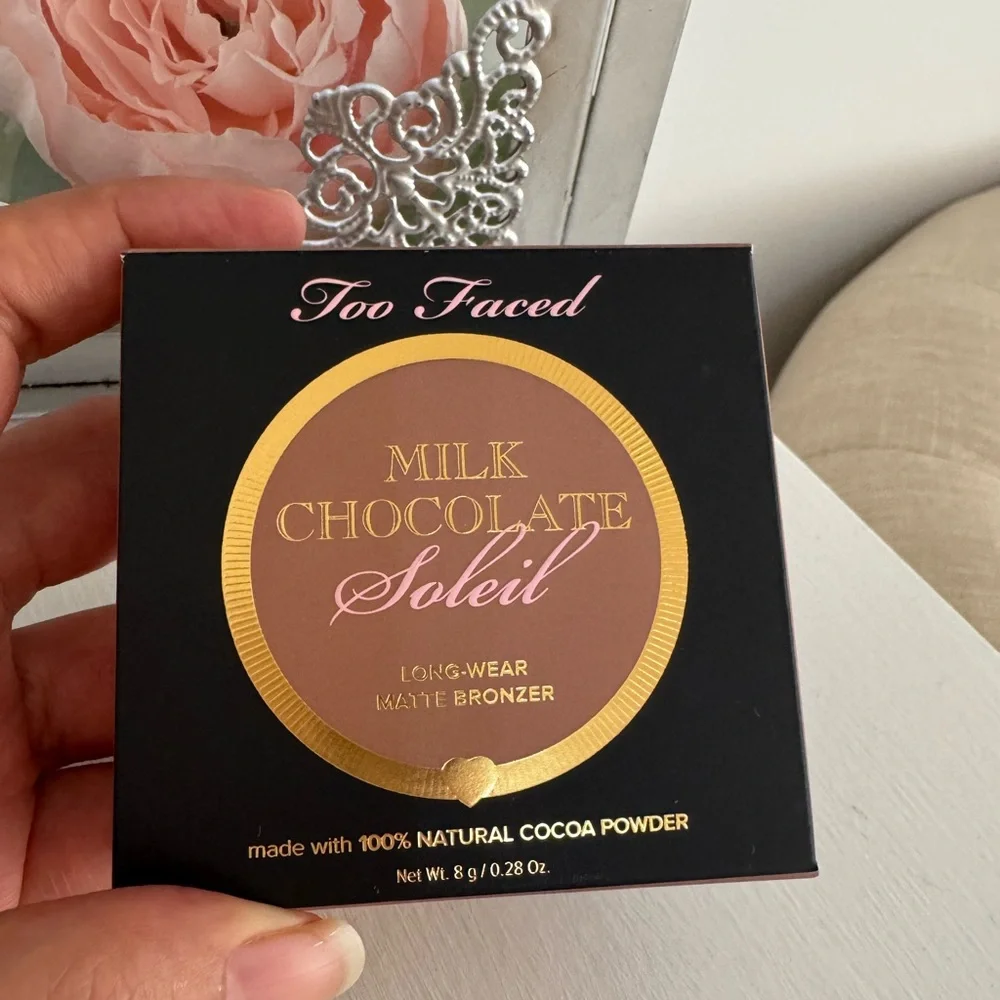 Too Faced Milk Chocolate Matte Bronzer - Warm Tan Brown